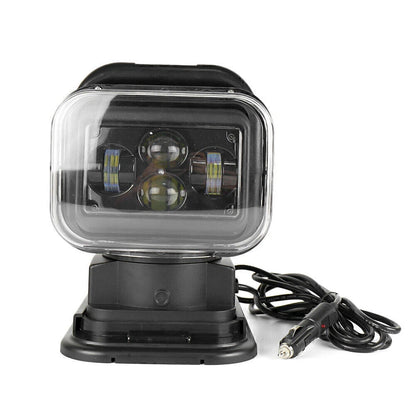60W 360° Remote Control LED Search Light for Camping with Magnetic Base
