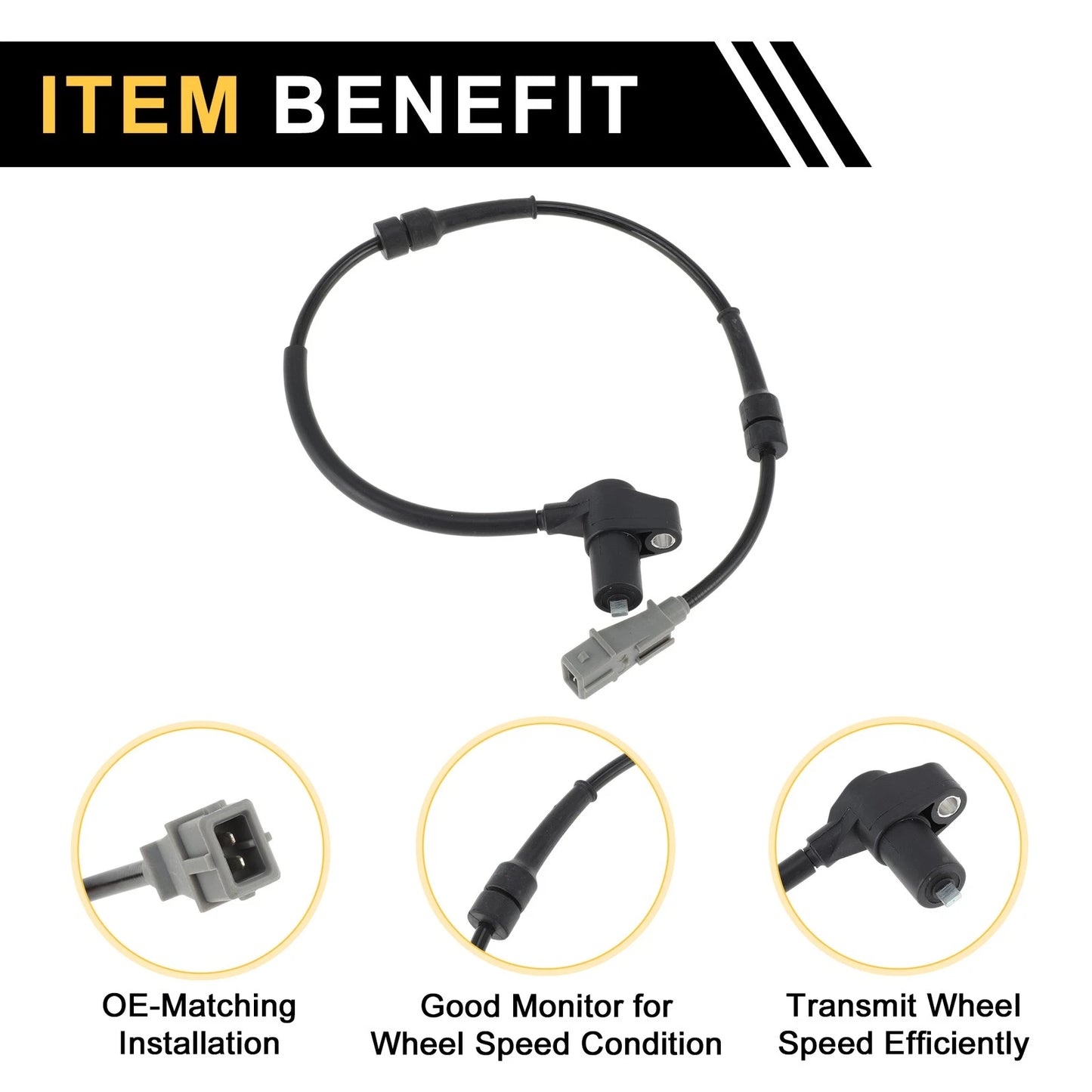 ABS Wheel Speed Sensor for Peugeot 307 (1993-2010) Front Left