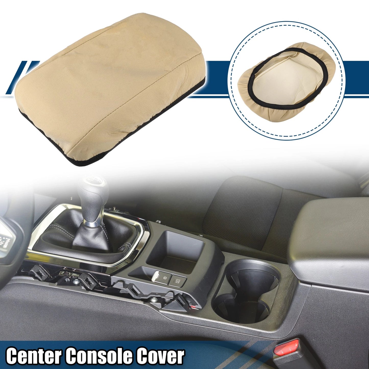 Center Console Armrest Cover Neoprene Brown for Buick Verano (2015–2016)