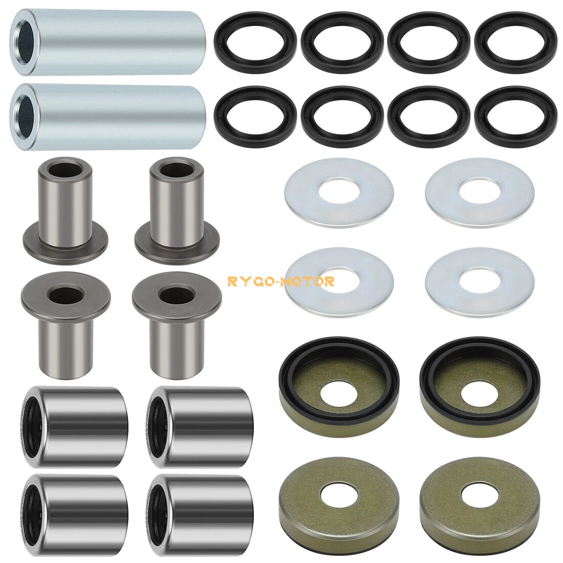 Front Upper & Lower A-Arm Bushing Seals for Kawasaki KFX400 (2003–2006)