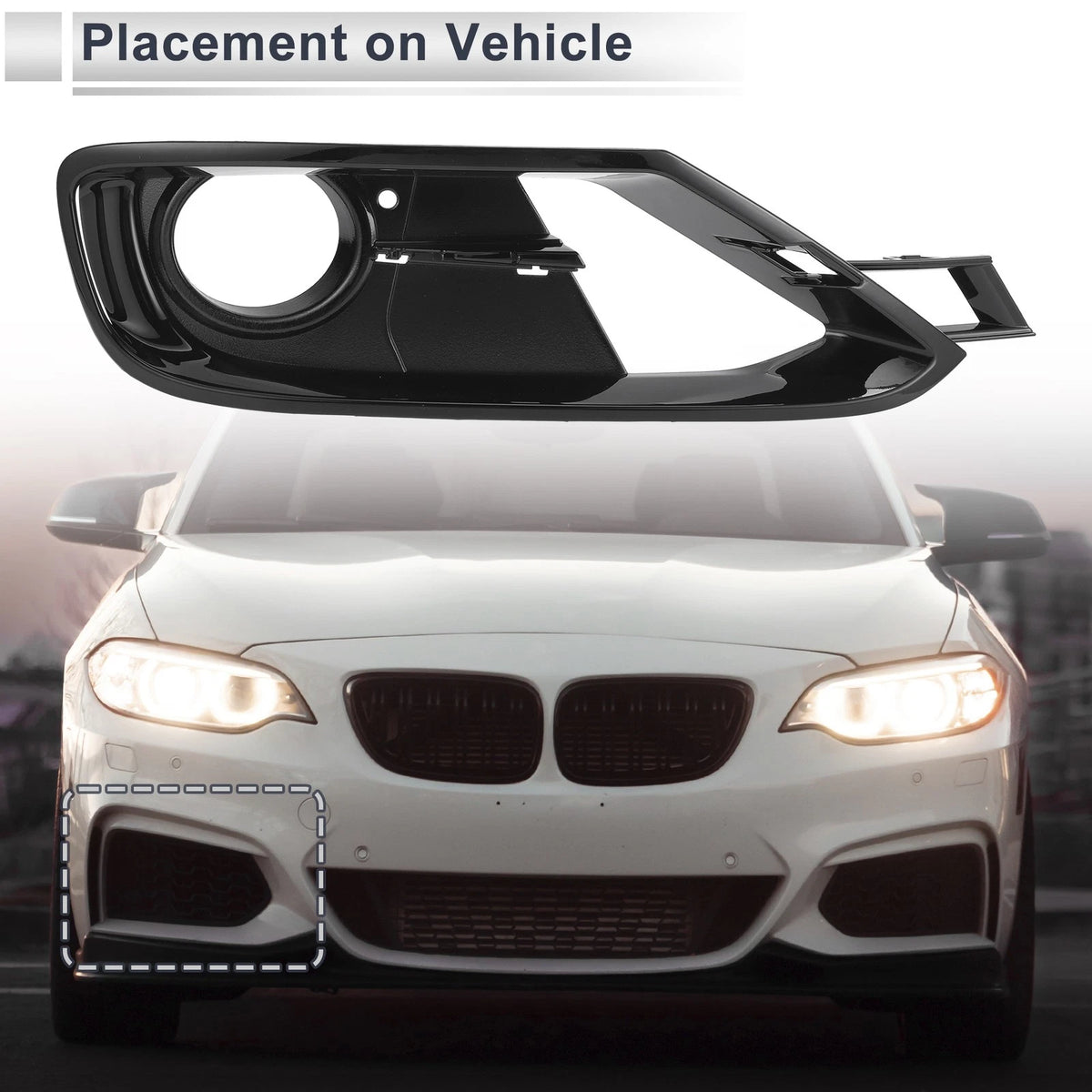 Front Right Fog Light Grill for BMW F30 F31 (2011-2018)