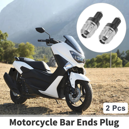 Bar Ends Plug 2 x Aluminum Alloy Bar Ends for Motorcycle 7/8 22mm