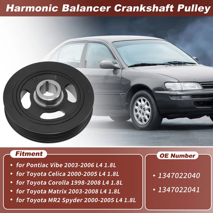 Harmonic Balancer Crankshaft Pulley for Toyota Corolla Matrix (2003–2013)