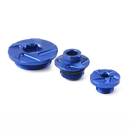 3 x CNC Engine Timing Oil Filter Plugs Bolts for YZ250F, YZ450F (01-13, 03-05)