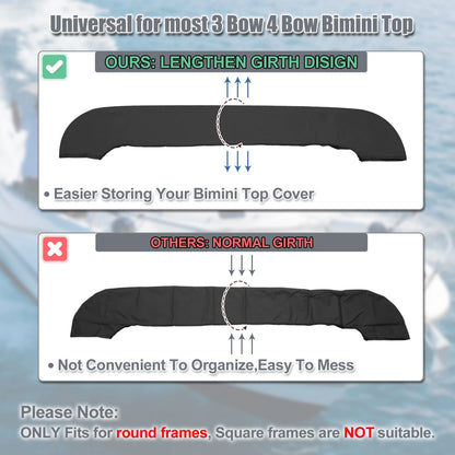 Boot 85–90 in Boat Bimini Top Storage Boot for Boat
