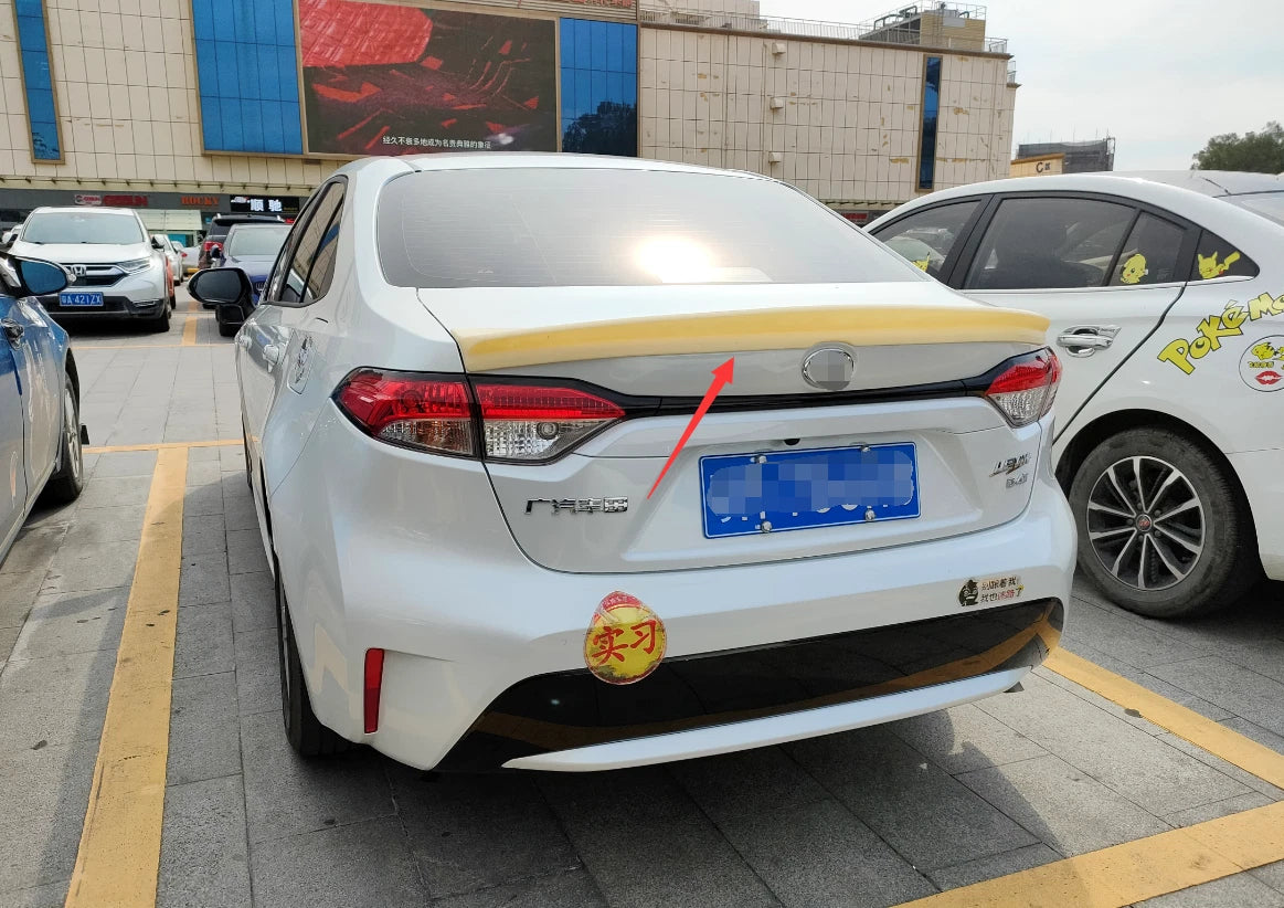 Rear Trunk Spoiler Wing for Toyota Corolla Sedan 2019-2024, Unpainted ABS