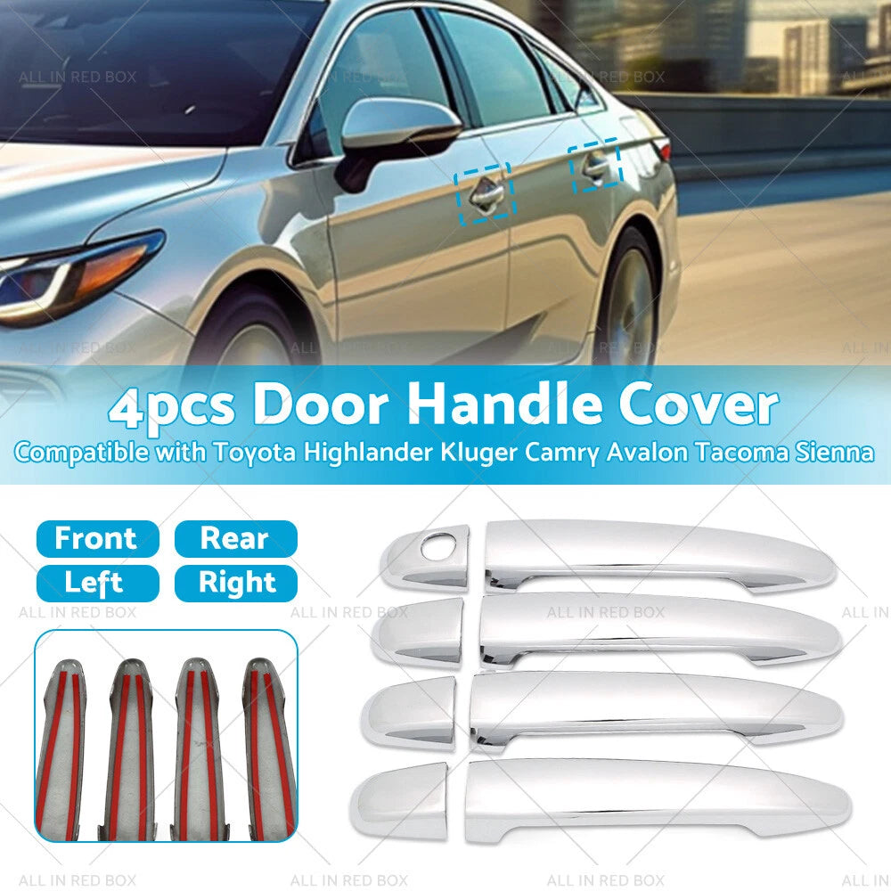 4PCS Door Handle Covers for Toyota Highlander, Kluger, Camry, Avalon, Tacoma