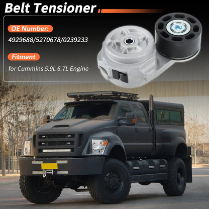Drive Belt Tensioner Pulley for Ford F650 F750 Freightliner B2 M2 (2000-2023)