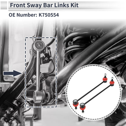 Front Stabilizer Bar Links for Ford C-Max (2013-2014) - 2 Pcs