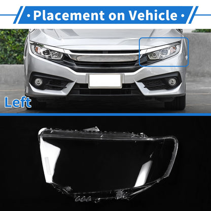 Front Left Headlight Lens Cover for Mitsubishi Pajero Sport (2013-2015)