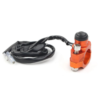 Fit 7/8" Orange Handlebar Rotating Start Stop Kill Switch for Motorcycle