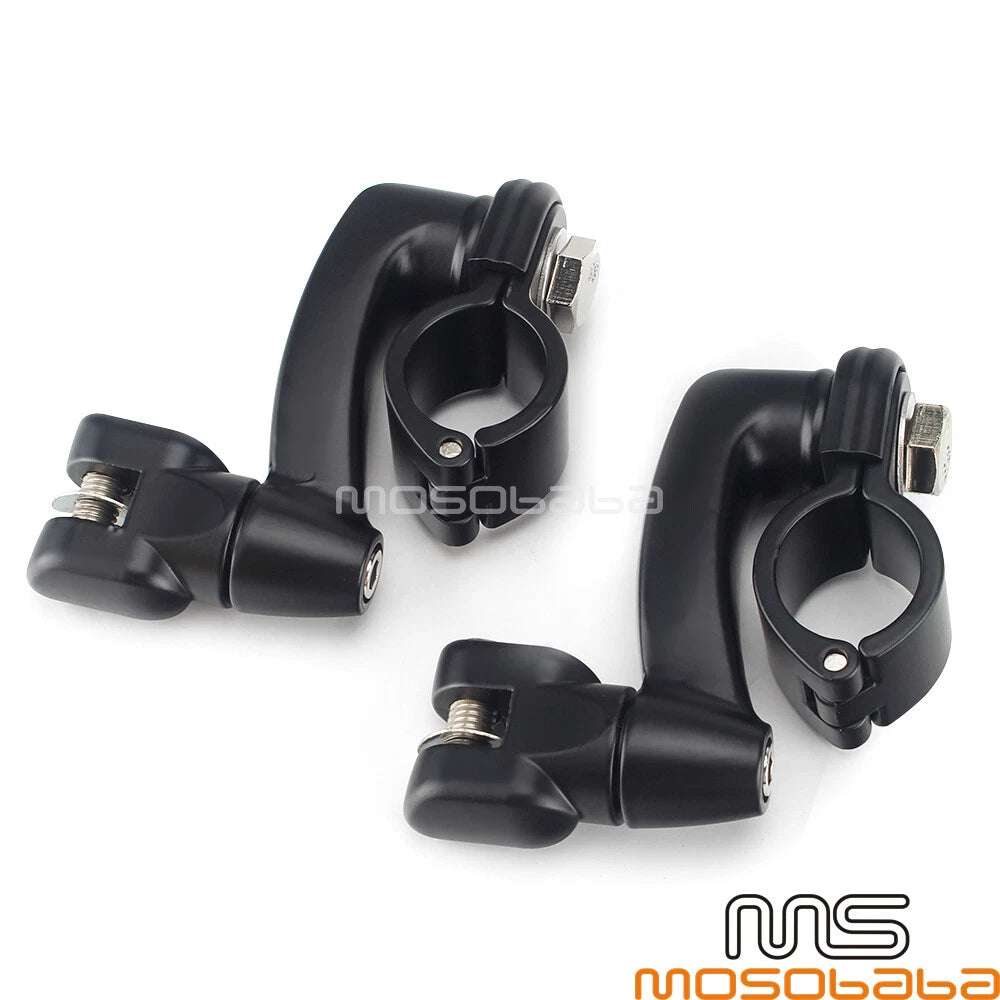 1-1/4" Engine Guard Foot Peg Clamps for Harley Motorcycle