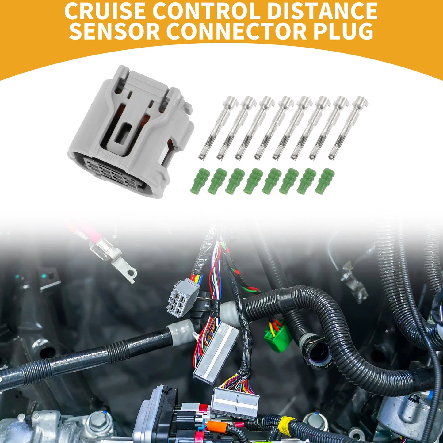 8 Pin Cruise Control Distance Sensor Connector for Toyota Corolla (2019-2022)