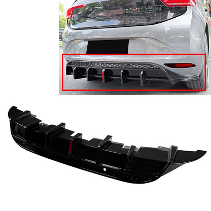 Rear Bumper Lip Spoiler Splitter for Volkswagen ID.3 (2019-2022) Glossy Black