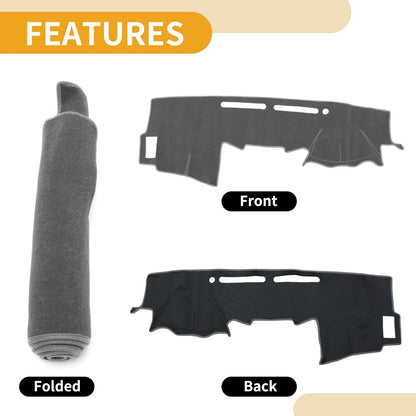 Dashboard Cover for Toyota Hilux 150 Series SR SR5 2005-2015 Gray 1 x Pc