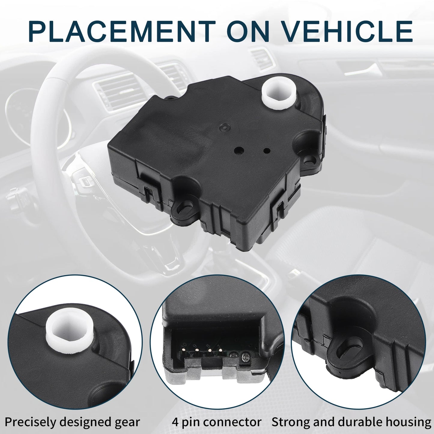 2 x HVAC Heater Blend Door Control Actuator for Jeep Patriot (2007-2012)