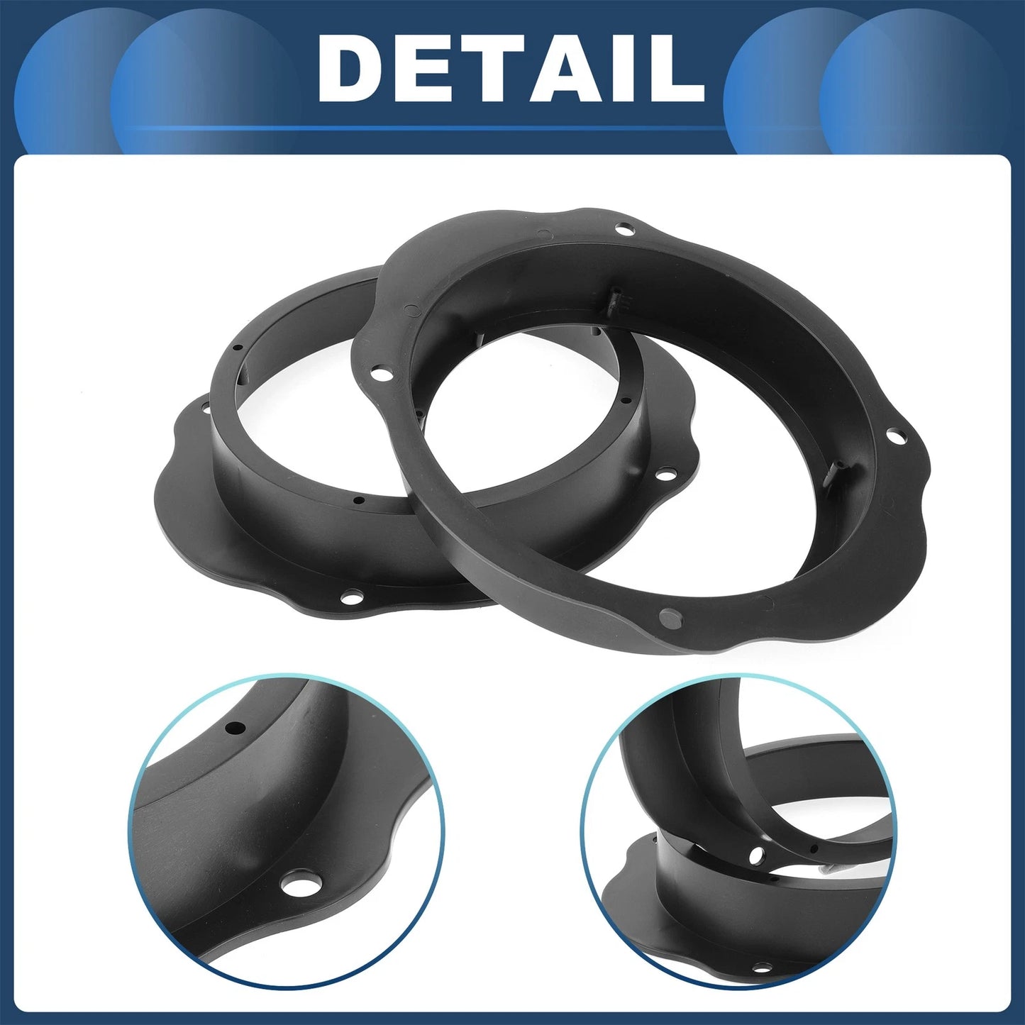 6.5" Tweeter Speaker Spacer Adaptor for Ford C-Max (2003-2010) - 2 Pcs