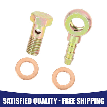 8mm Banjo Hose Barb Bolt Fittings Banjo Bolt Washer for Motorcycle Car
