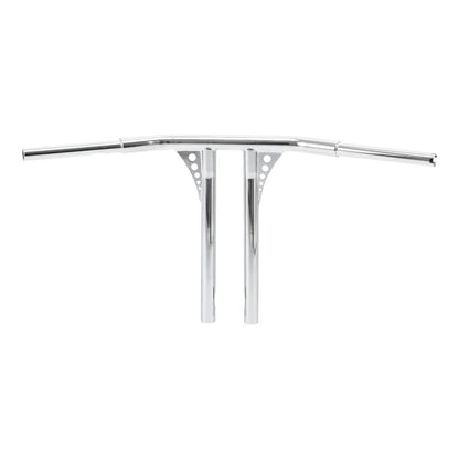Chrome Rise 1-1/4 T-Bar Handlebar for Harley Road King Softail Deluxe