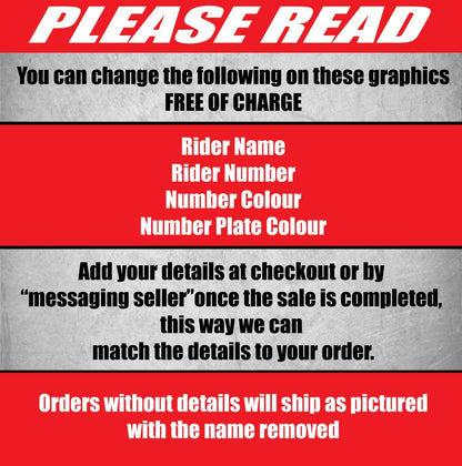 Custom Graphic Kit for Yamaha WRF 250 426 (1998-2002) - Aussie Pride Stickers