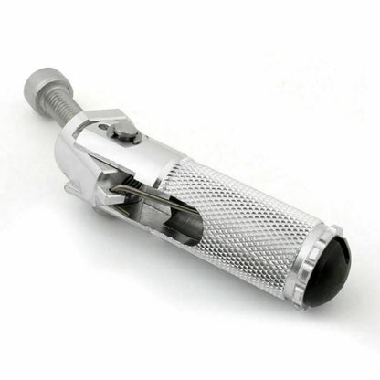 CNC Folding Foot Pegs for Universal Motor Silver