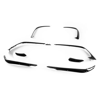 10 x Glossy Black A Style Bumper Flap Spoilers for Mercedes Benz W176 (2017-)