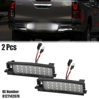 2 x Auto LED License Plate Lights for Toyota RAV4 (2006-2011)