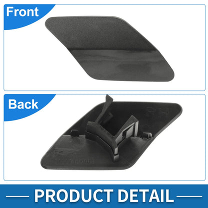 Front Right Washer Nozzle Cover for BMW X6 2015-2019 (2 x Gray Caps)