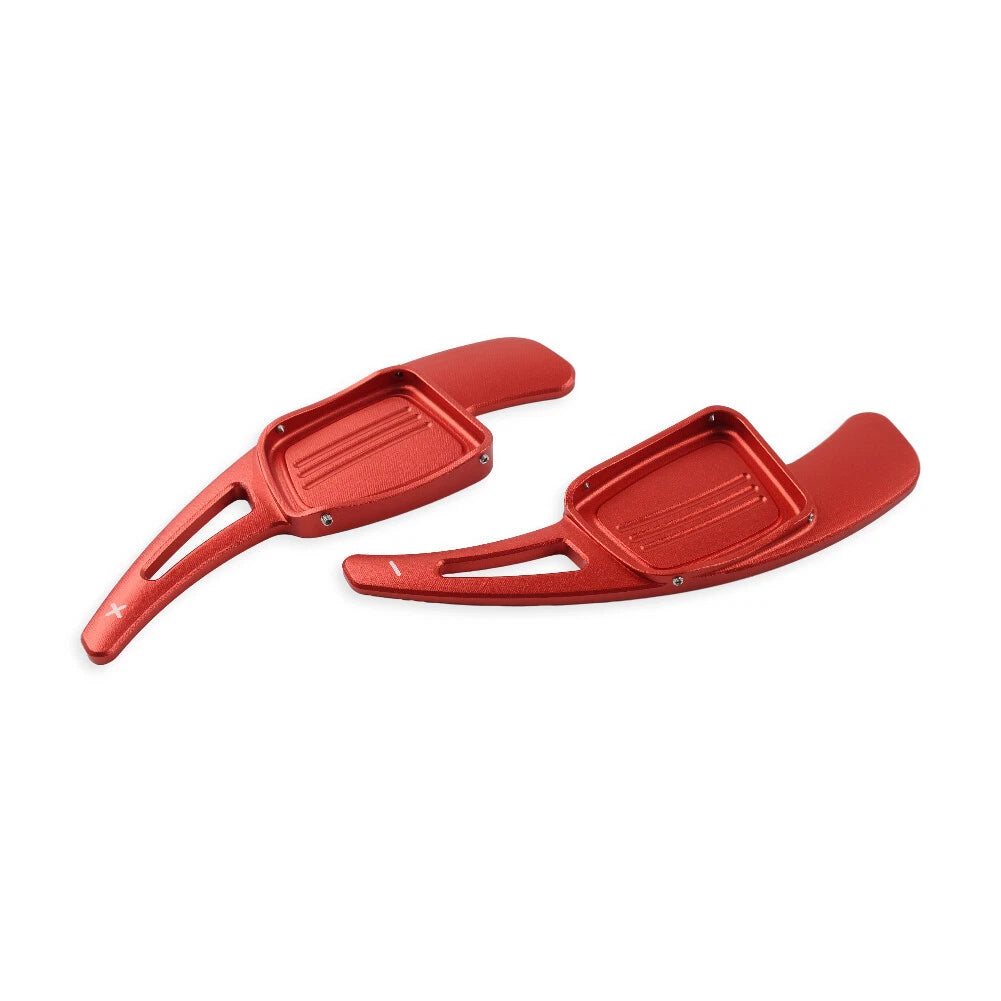 Red Steering Wheel Shift Paddles for Audi TT A3 A4 A5 S3 S4 Q2 Q5 Q7