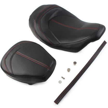 Low-Profile Driver Passenger Pillion Seat for Touring Road Glide CVO (2019-2022)