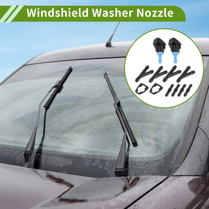 Windshield Washer Nozzle & Hose Connector for Ram (2013-2023) - 1 Set