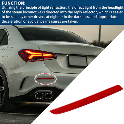 Bumper Reflector for Mercedes-Benz A220 (2019-2022) 1 x Rear Left