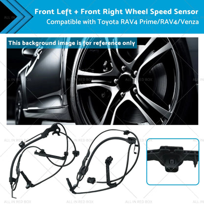 ABS Wheel Speed Sensors Front Left & Right for Toyota RAV4, Venza (2013-2018)
