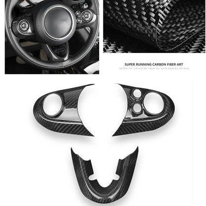 Carbon Fiber Steering Wheel Cover for Mini Cooper JCW F54 F55 F56 (2014-)