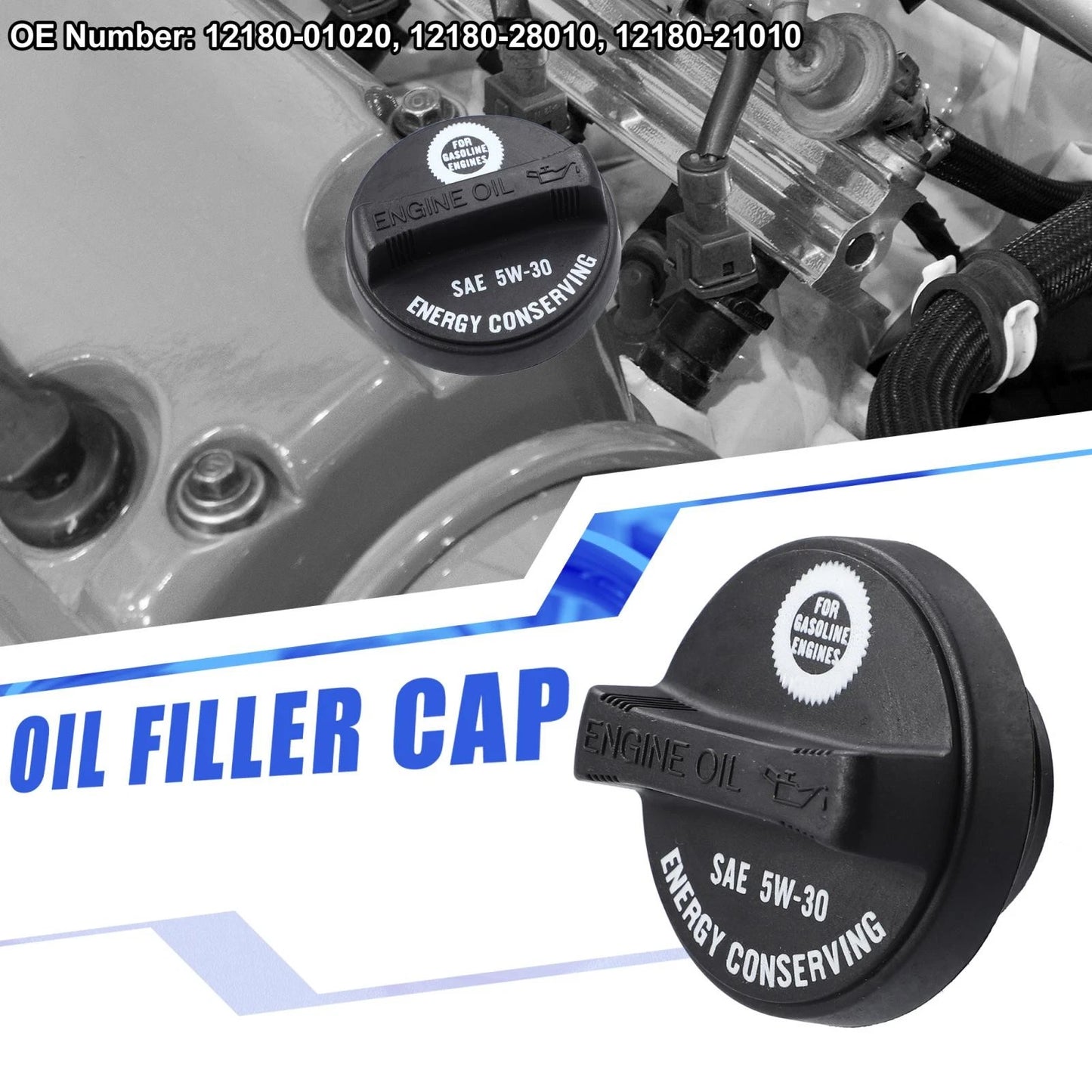Oil Fuel Tank Cap Gas Oil Filler Plug Cover for Toyota Scion