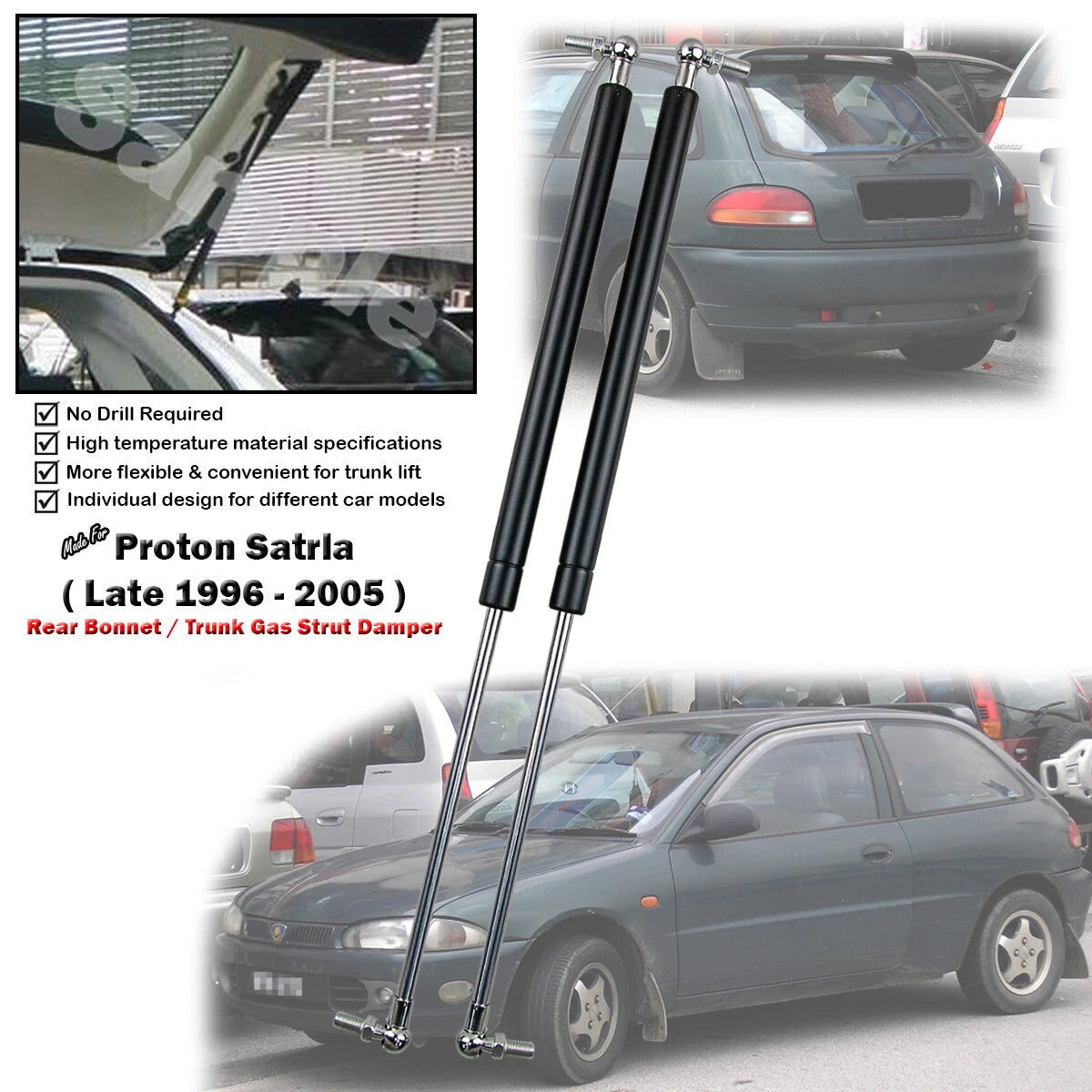 Gas Shock Strut for Proton Satria C96 C97 (1996-2005)