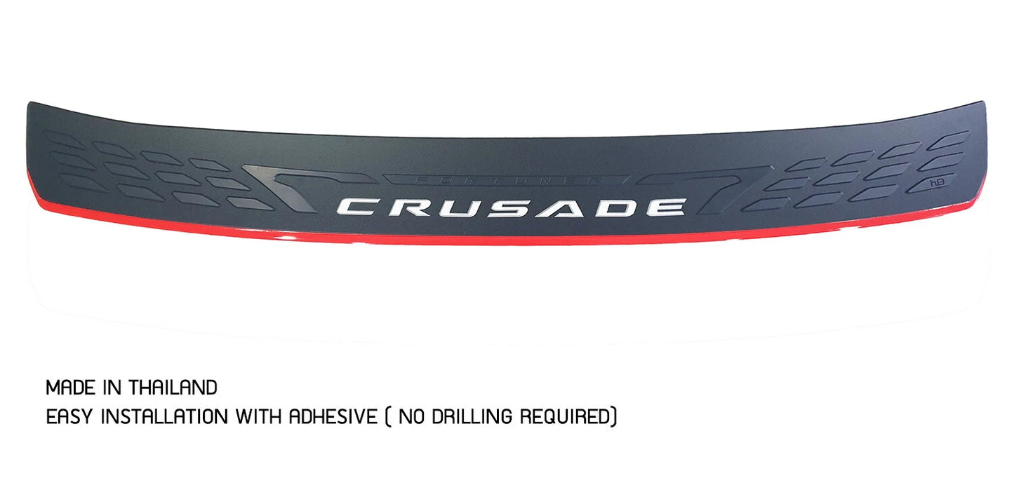 Rear Bumper Step Guard Scuff Plate Cover for Toyota Fortuner (2015-2023)