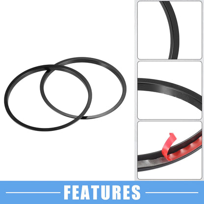 4 x AC Vent Ring Cover Trim for Toyota Tacoma (2016-2024) Aluminum Alloy Black