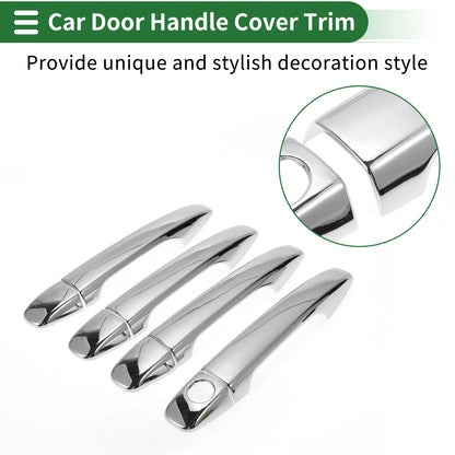 Silver Tone Door Handle Cover Trim for Subaru Outback (2012-2019)
