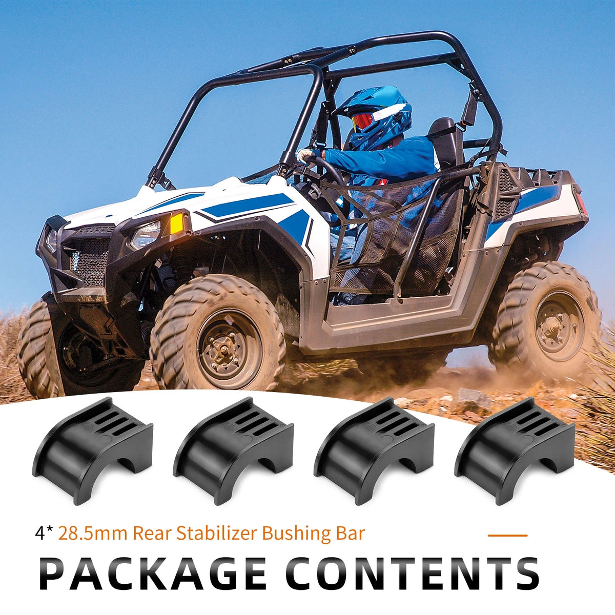 28.5mm Rear Stabilizer Bushing Bar for Polaris RZR Turbo XP S 2019-2021