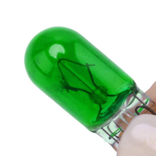 10PC Green T10 Wedge 5W 158 194 Halogen Interior Light Bulbs for Car