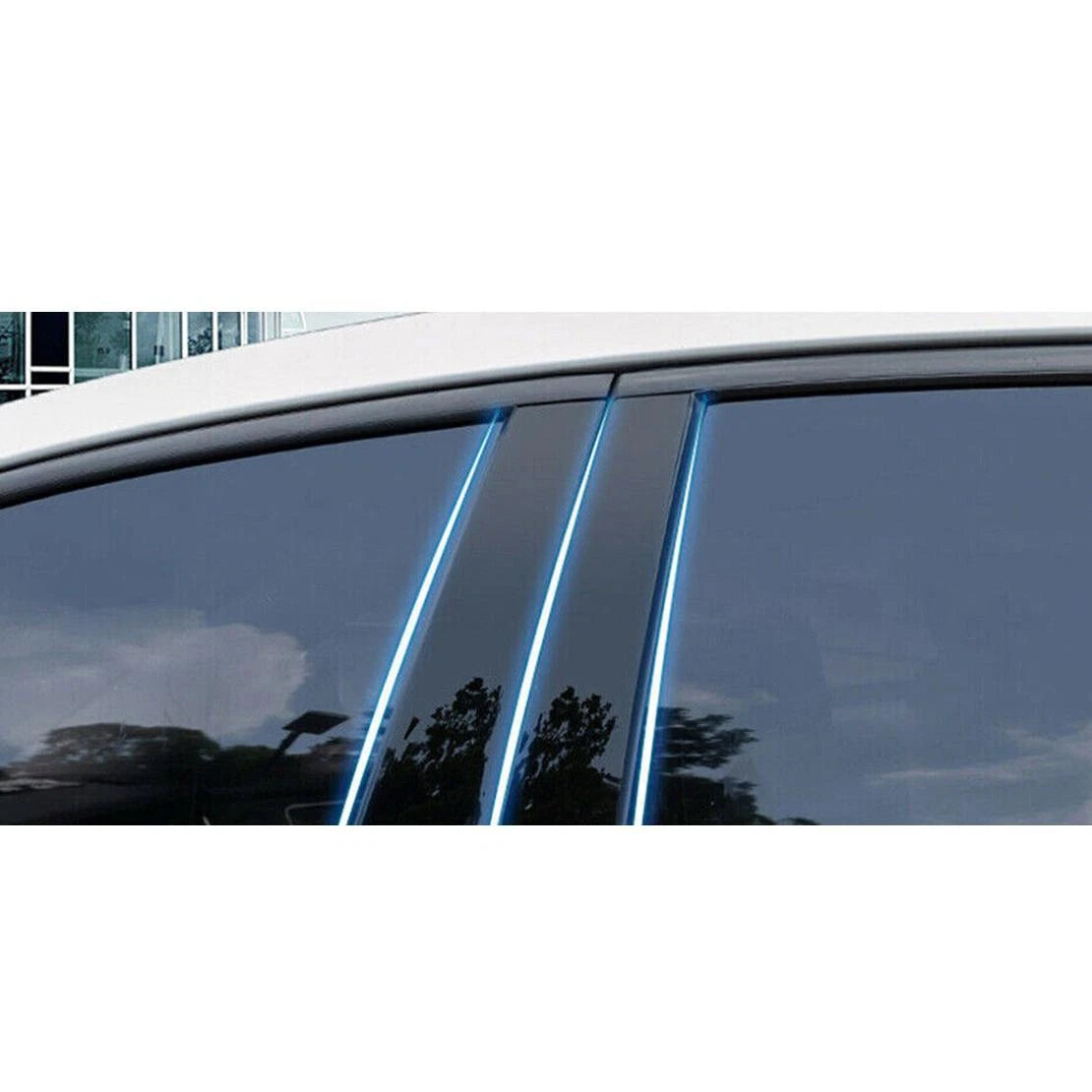 6pcs Gloss Black Window Pillar Post Covers for Chrysler 300 (2011-2020)