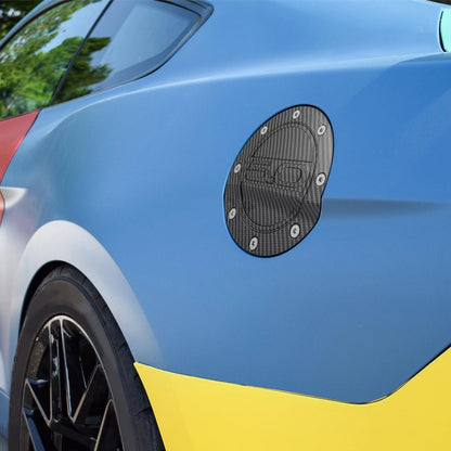 Carbon Fiber Pattern Gas Door Cap Fuel Tank Cover for Ford Mustang (2015-2020)