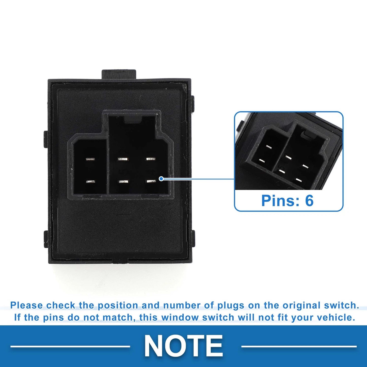 Front Side Power Window Switch for Jeep Grand Cherokee (2000-2004)