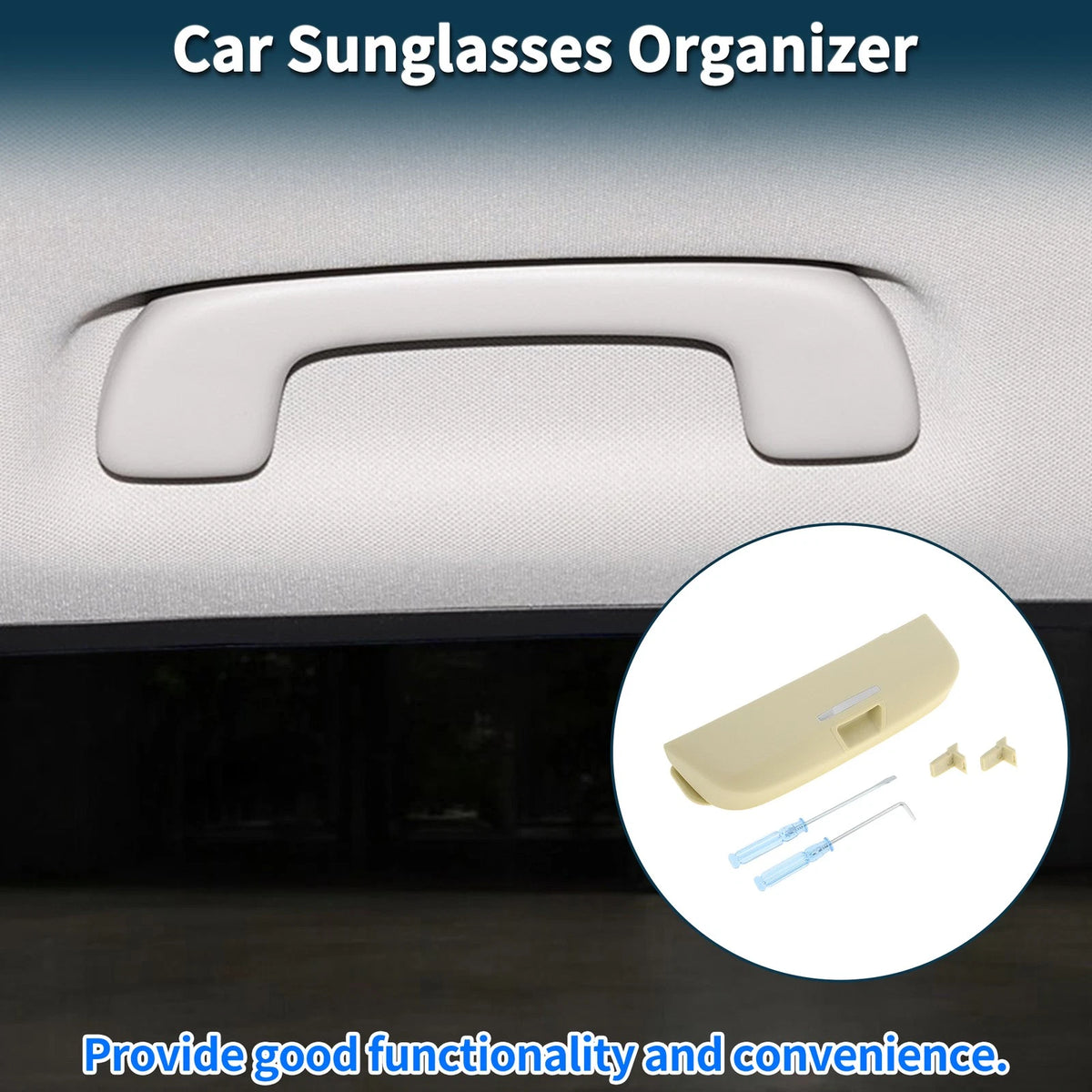 Sunglasses Case / Eyeglasses Holder Storage Box for Toyota Prado (2021–2023)