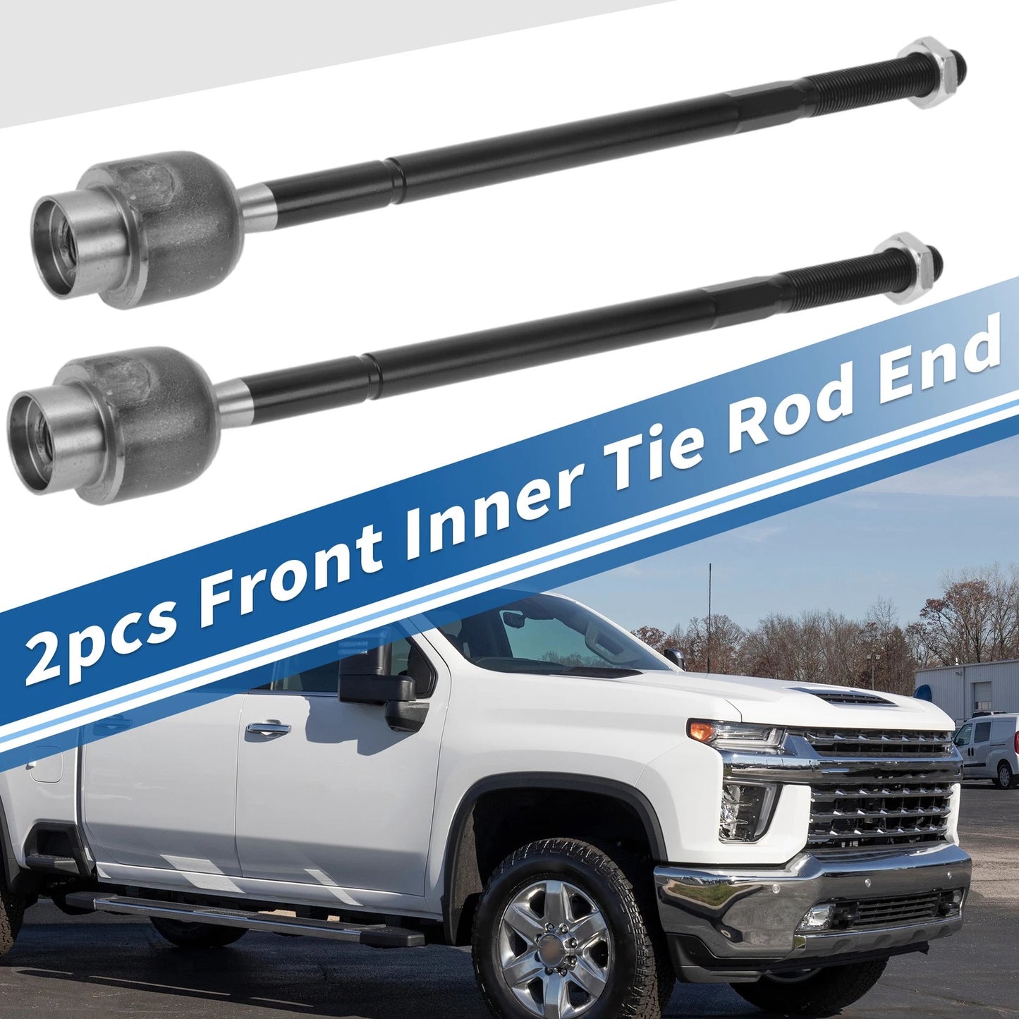 2 x Front Inner Tie Rod End Links for Chevrolet Impala (2000–2013)