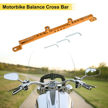 Cross Bar Handlebars 10mm/0.39" Dia Orange for Motorcycle