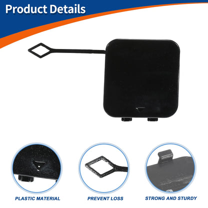 Rear Tow Hook Cover for BMW 530i 530e 540i M5 (2017-2023) Black