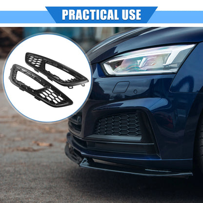Front Bumper Fog Light Mesh Grille Cover for Ford Focus (2015-2017)