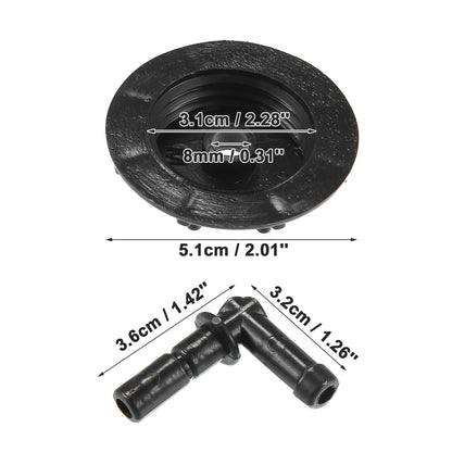 3 x Windshield Washer Fluid Reservoir Bottle Tank Cap for Acura CL (1997-1999)